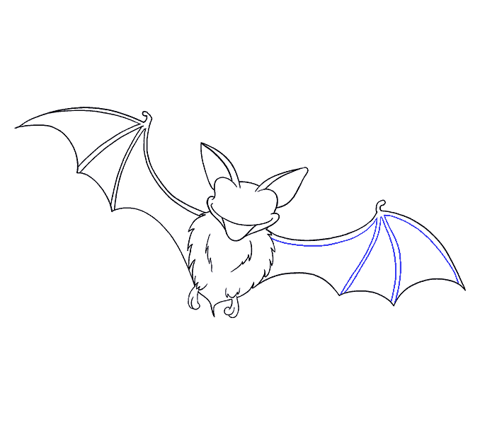 678x600 How To Draw A Bat In A Few Easy Steps Easy Drawing Guides - Bat Cartoon Drawing