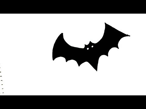480x360 How To Draw Bat In Easy Steps For Children Beginners - Bat Drawing