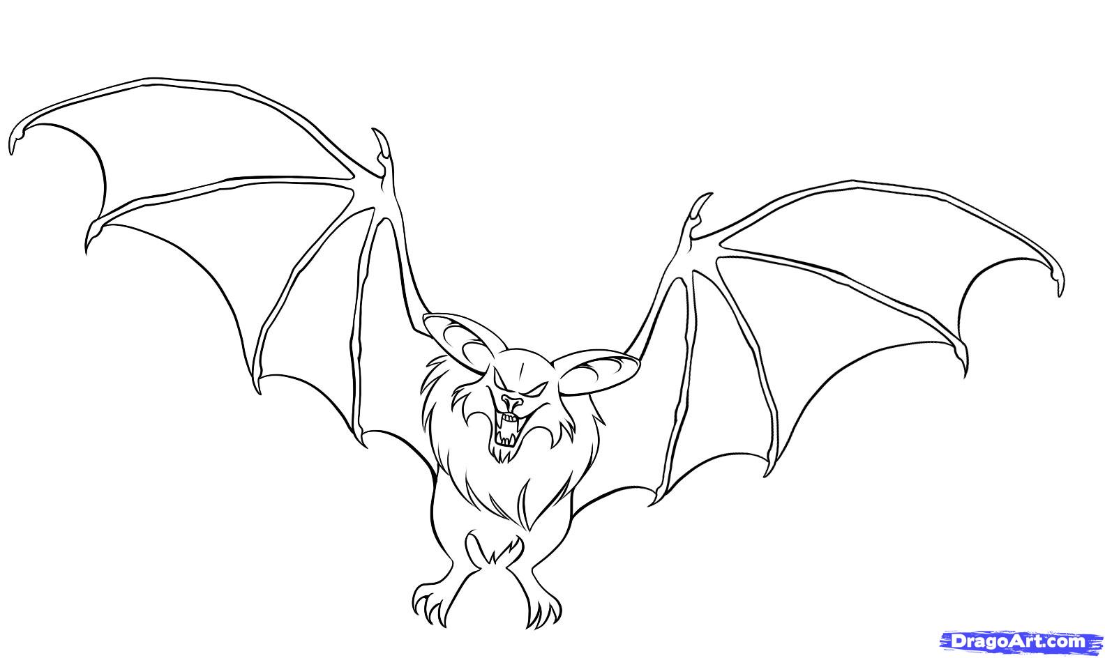 1584x944 Step How To Draw An Anime Bat - Bat Drawing