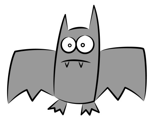 500x389 Bat Drawings - Bat Drawing