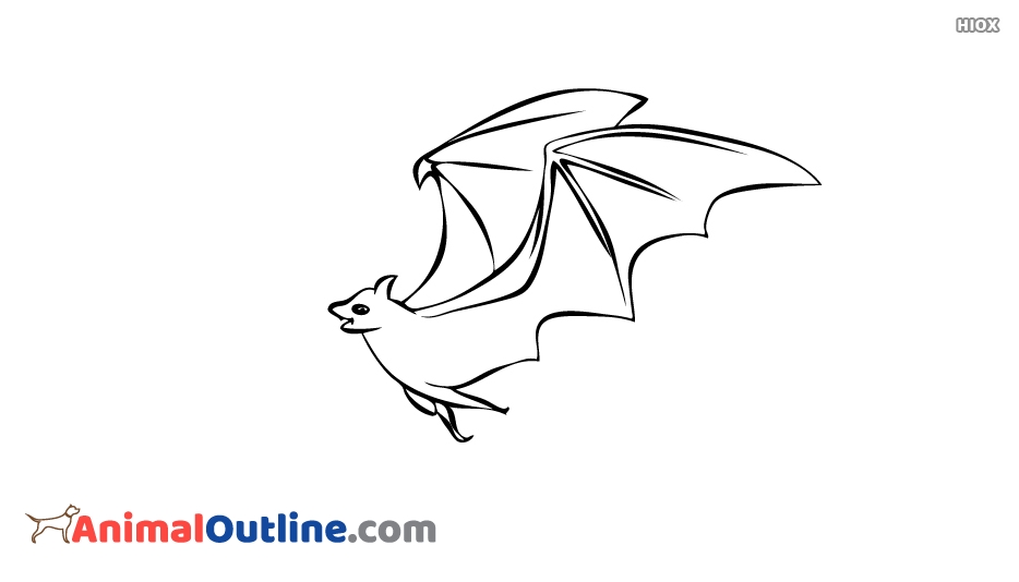 934x534 Outline Of A Bat - Bat Drawing Outline