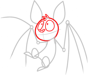 302x252 How To Draw How To Draw A Vampire Bat - Bat Face Drawing