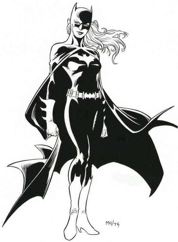 595x806 Robin Drawing Batgirl For Free Download - Batgirl Drawing. 