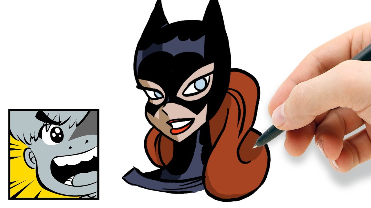1280x720 How To Draw Batgirl - Batgirl Drawing