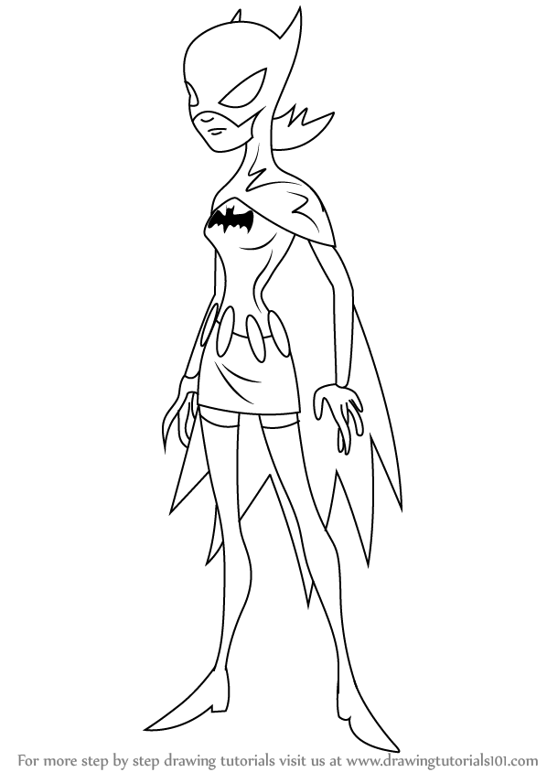 598x844 Learn How To Draw Batgirl From The Batman - Batgirl Drawing