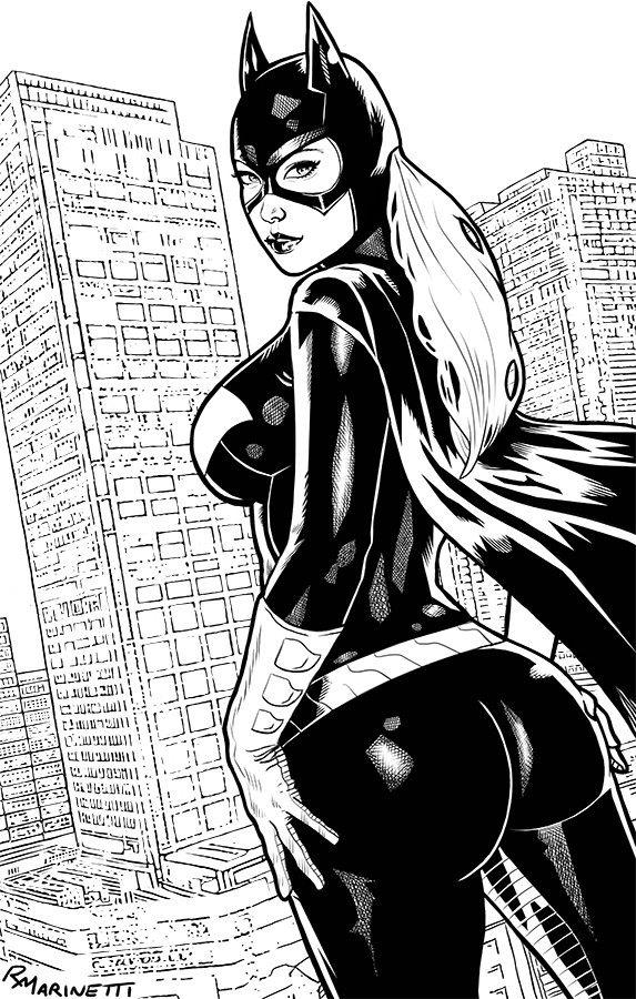 573x900 Artstation - Batgirl Drawing