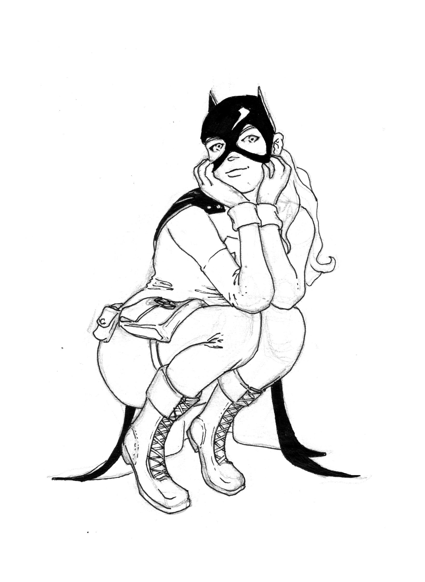 1637x2238 My First Batgirl Drawing! I Am Accepting Requests! - Batgirl Drawing