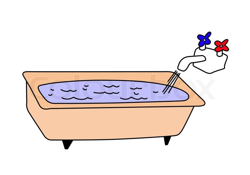 800x562 bath drawing on white background stock photo colourbox - Bath Drawing