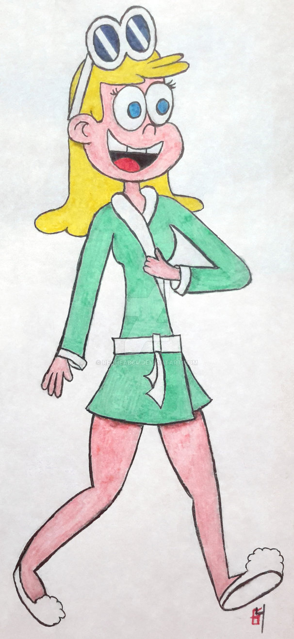 606x1317 leni loud in her bathrobe - Bathrobe Drawing