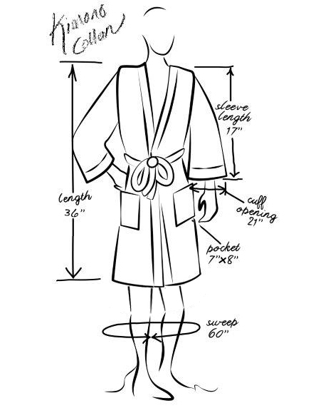 437x579 satin kimono bathrobe - Bathrobe Drawing