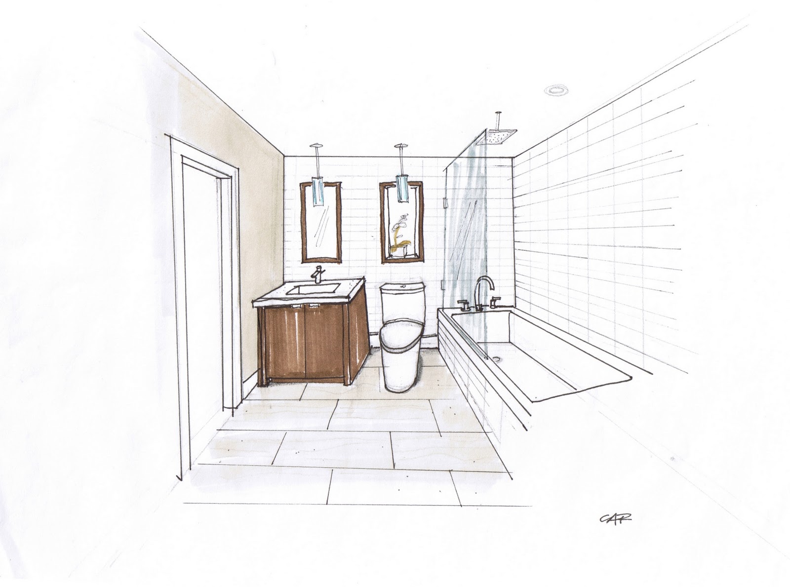 Bathroom Drawings at Explore collection of