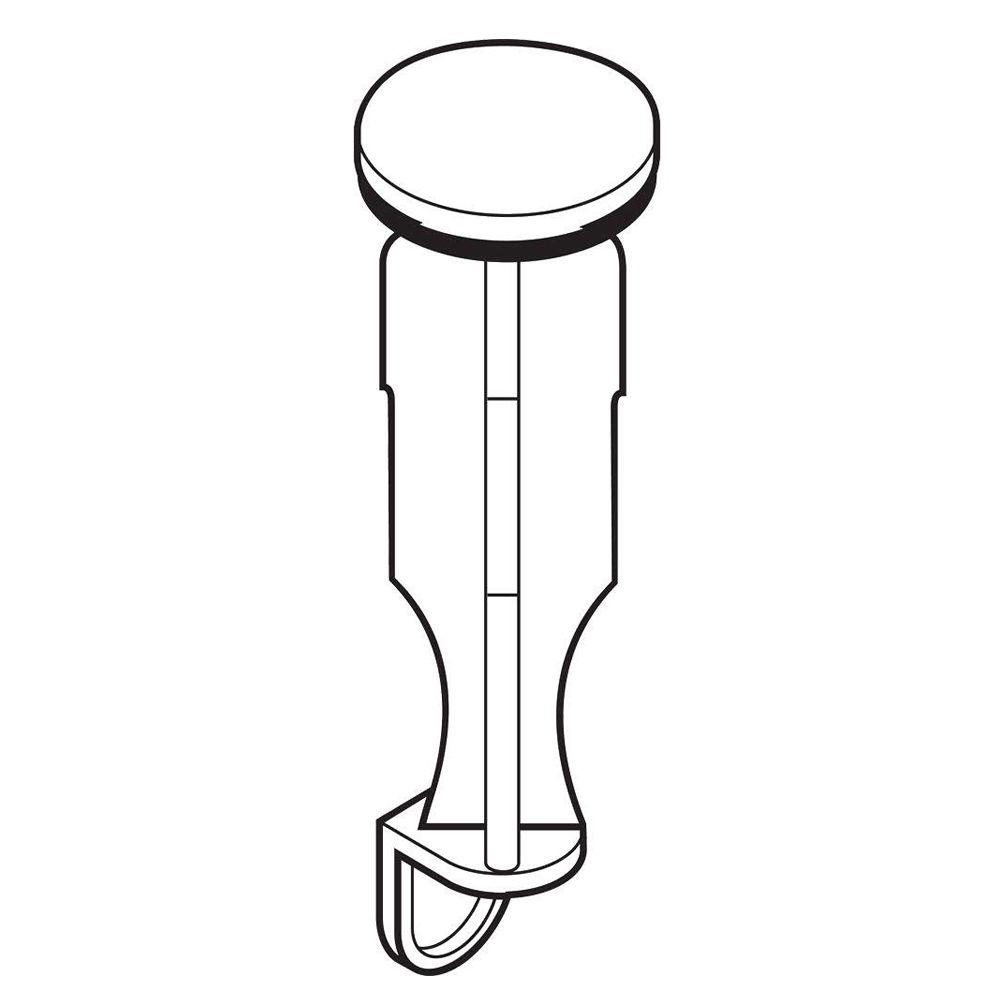 1000x1000 delta bathroom sink pop up stopper in brushed nickel - Bathroom Sink Drawing