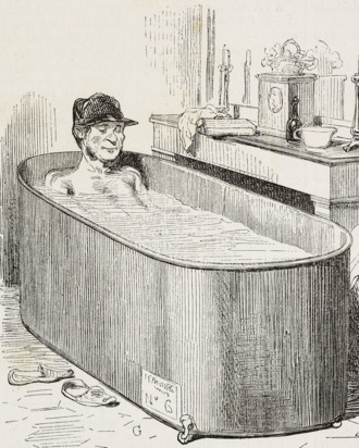330x412 are baths too hot for testicles - Bathtub Drawing
