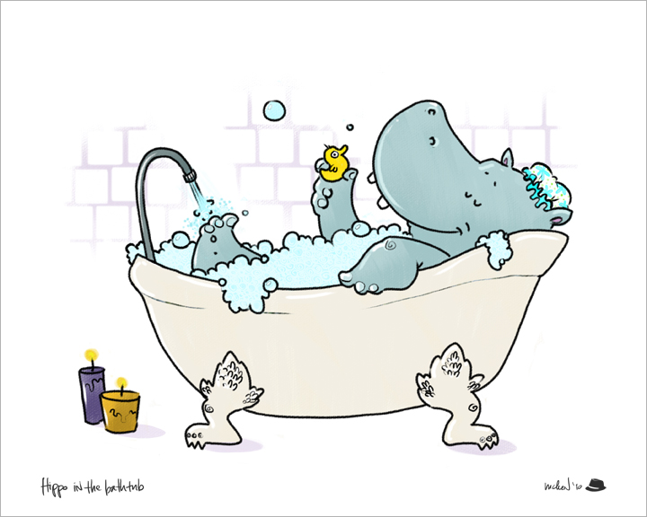 720x576 the dad project drawing a day - Bathtub Drawing