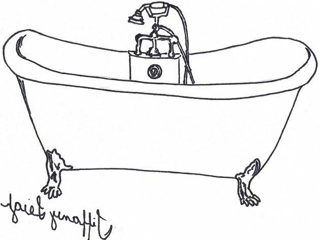 630x473 bath drawing a drawing from quotclothing construction - Bathtub Drawing