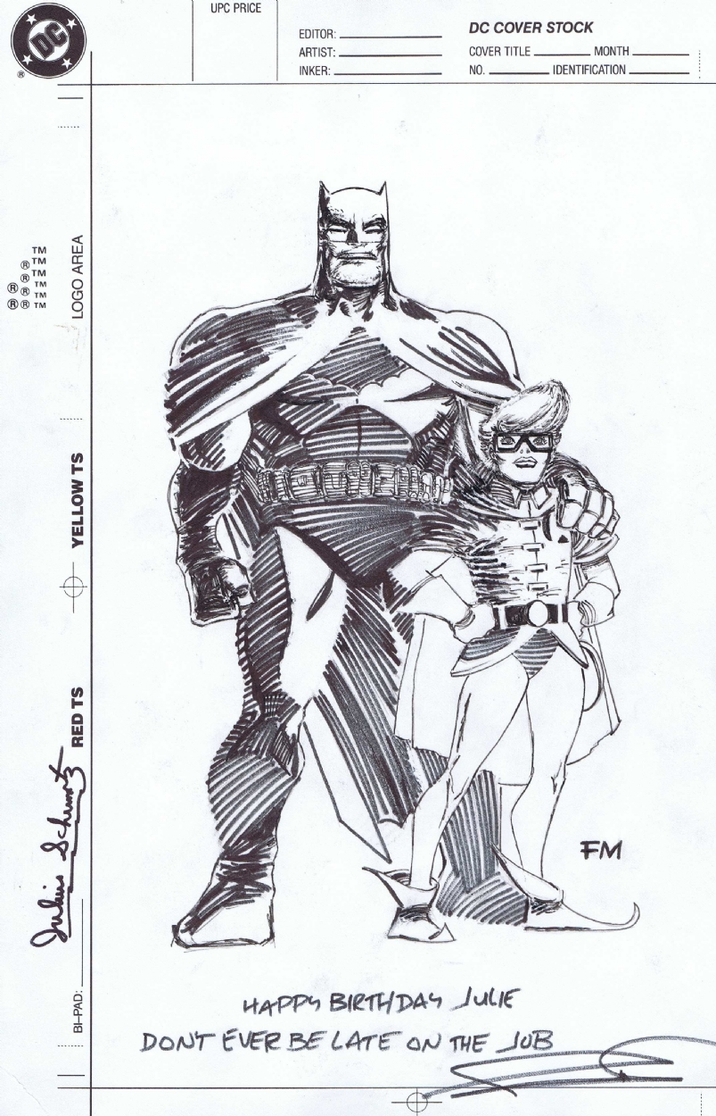 803x1250 Batman And Robin Dark Knight Returns Specialty Drawing Frank - Batman And Robin Drawing