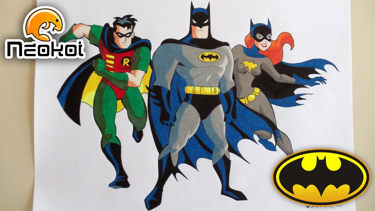 1280x720 Dibujando A Batman, Rob Batgirl Neokoi Comics - Batman And Robin Drawing