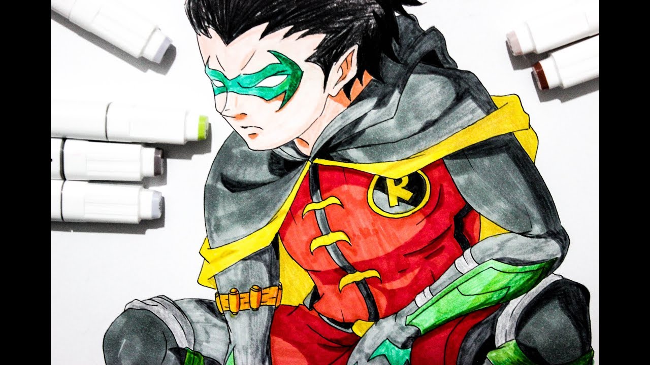 1280x720 Drawing Robin - Batman And Robin Drawing