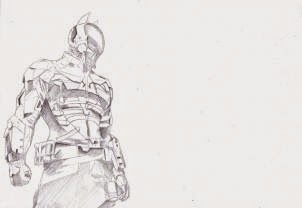 302x208 Drawing How To Draw The Arkham Knight, Batman Arkham Knight - Batman Arkham Knight Drawing