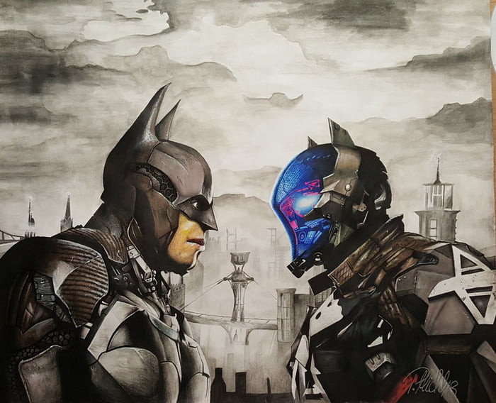 700x568 Just Fin Drawing The Original Wallpaper Batman Arkham Knight - Batman Arkham Knight Drawing