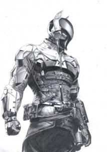 213x302 How To Draw The Arkham Knight, Batman Arkham Knight Step Drawings - Batman Arkham Knight Drawing