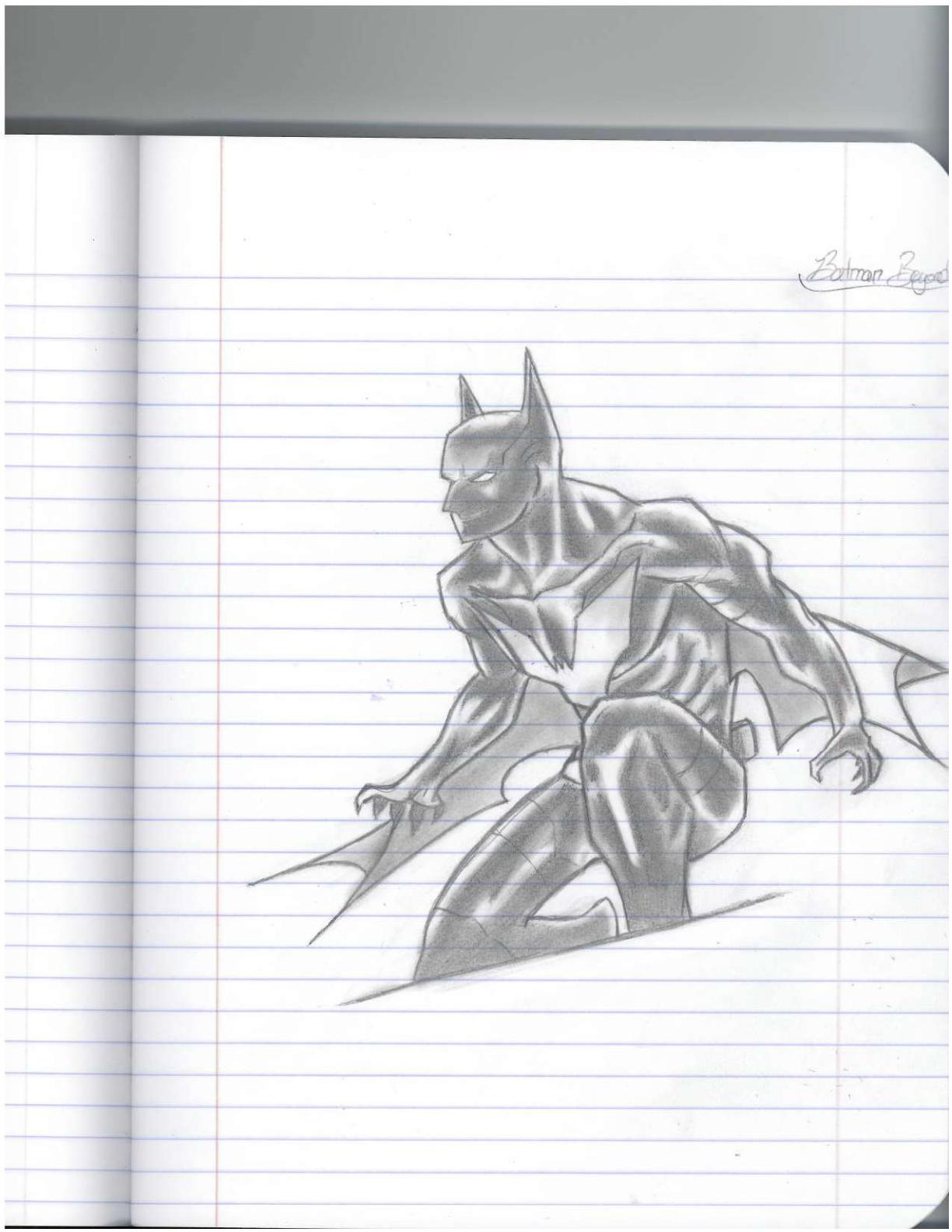1224x1584 batman beyond pencil sketch batman - Batman Beyond Drawing