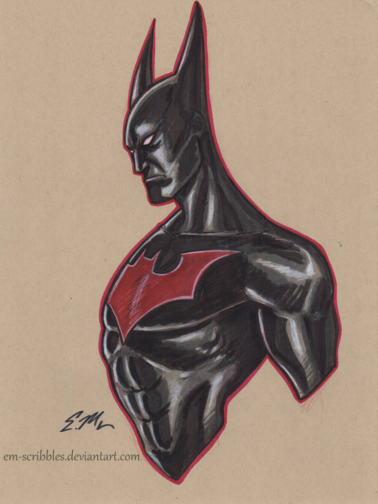 774x1032 Batman Beyond Sketch - Batman Beyond Drawing