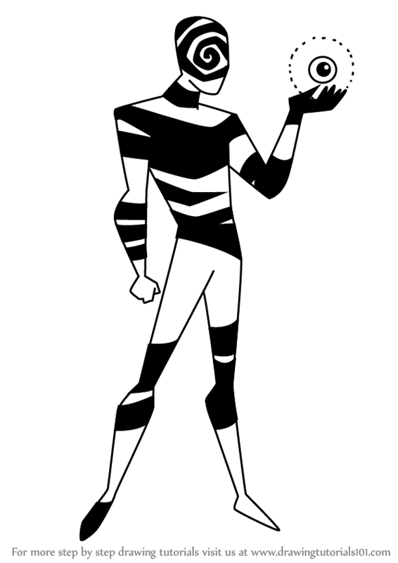 566x800 Learn How To Draw Spellbinder From Batman Beyond - Batman Beyond Drawing