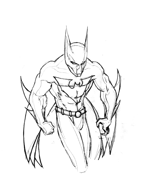 Batman Beyond - Batman Beyond Drawing. 