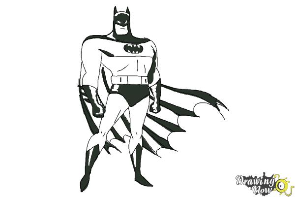 600x400 How To Draw Batman Easy - Batman Black And White Drawing