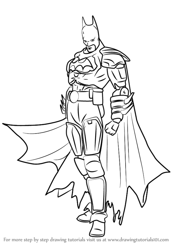 567x800 Learn How To Draw Batman From Injustice - Batman Black And White Drawing