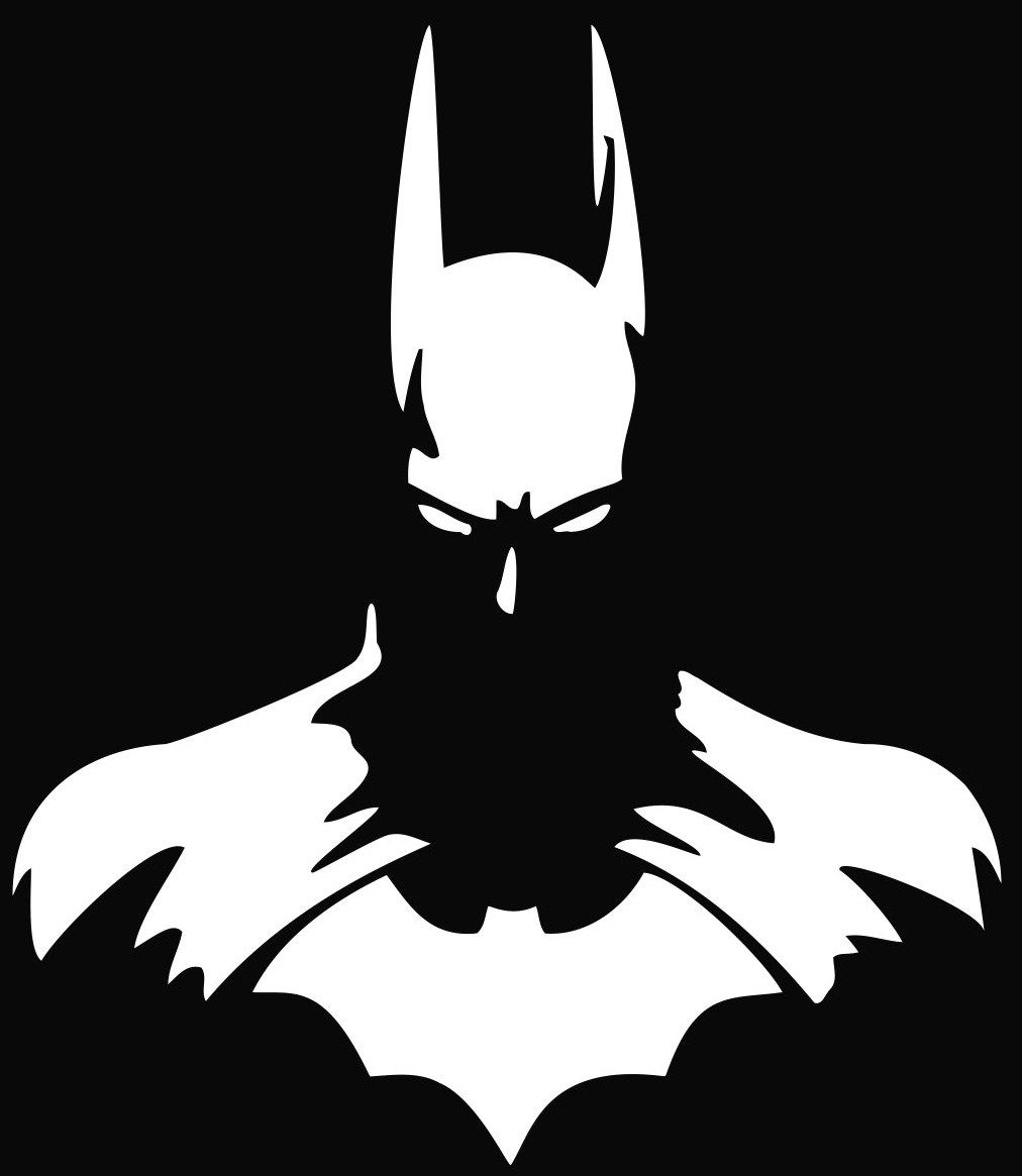 Batman Black And White Drawing at PaintingValley.com | Explore ...