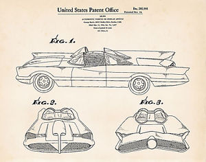 300x236 Unique Batman Gifts For Him Her George Barris Batmobile Car - Batman Car Drawing