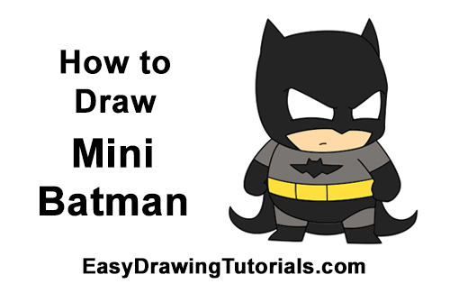 500x315 How To Draw Batman - Batman Cartoon Drawing
