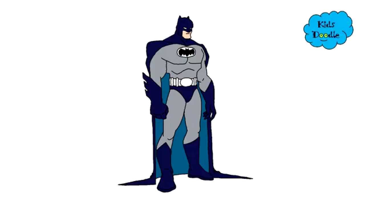 1280x720 How To Draw Batman From The Batman Movie And Cartoon Episodes - Batman Cartoon Drawing