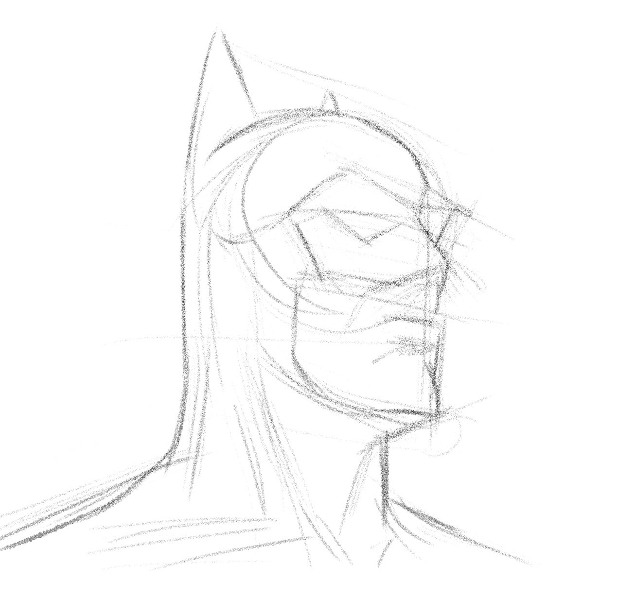 1269x1268 Artstation - Batman Drawing