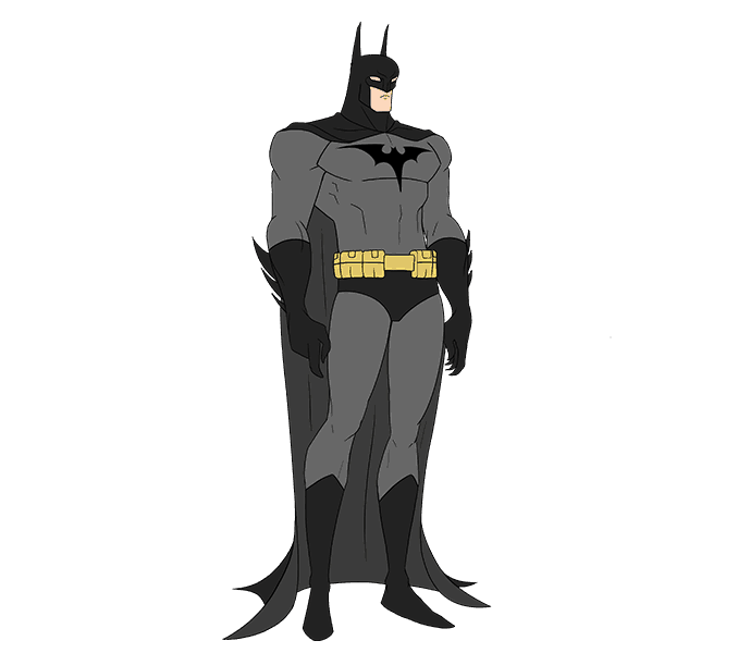 678x600 How To Draw Batman Easy Drawing Guides - Batman Drawing Easy