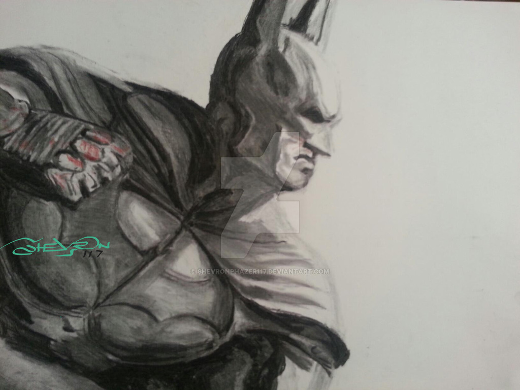 1024x768 Batman Arkham City Charcoal Drawing - Batman Drawing Games