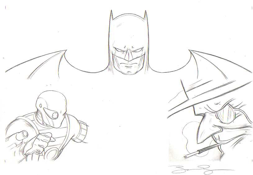 815x563 James Jean Batman War Games Tpb Cover Final Line Drawing Part - Batman Drawing Games