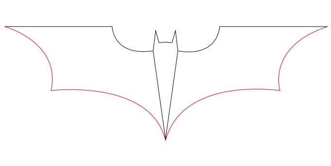 681x343 how to draw the batman logo - Batman Drawing Logo