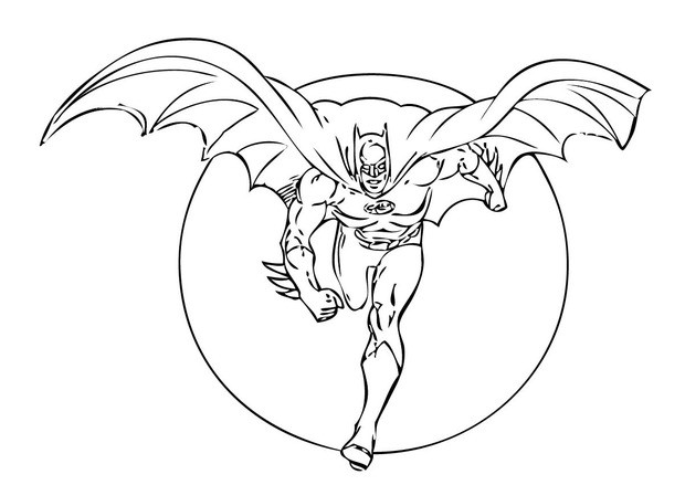 620x439 Batman Coloring Pages - Batman Drawing Pages