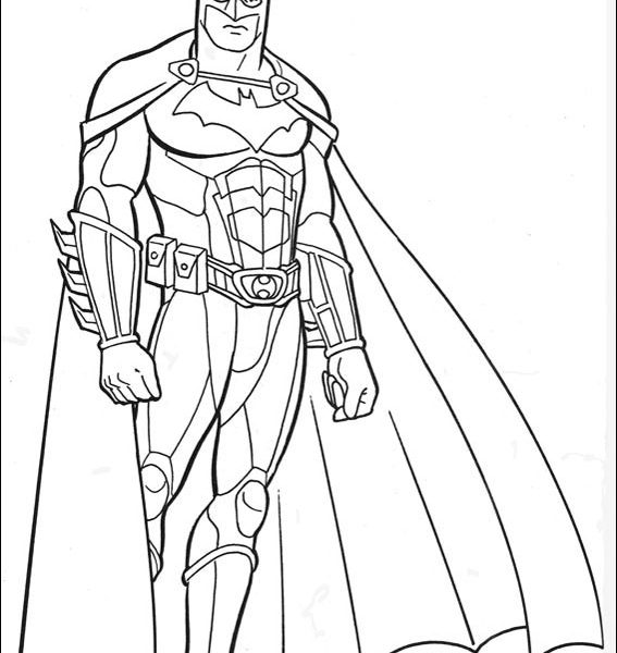 567x600 batman drawing coloring pages batman drawing pages - Batman Drawing Pages