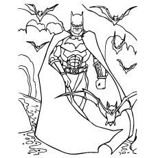 230x230 Batman Coloring Pages Free Printable For Kids - Batman Drawing Pages