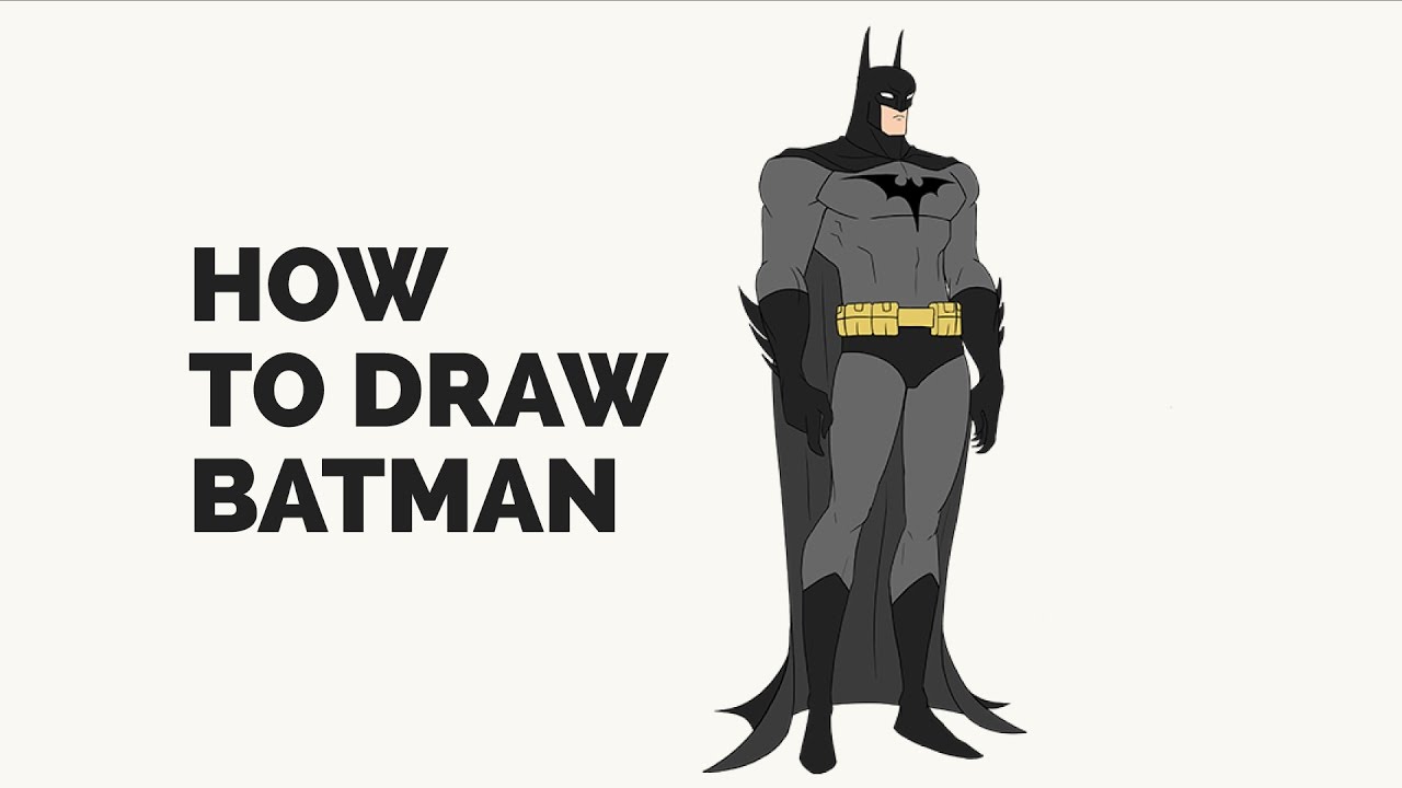 1280x720 How To Draw Batman - Batman Drawing Tutorial