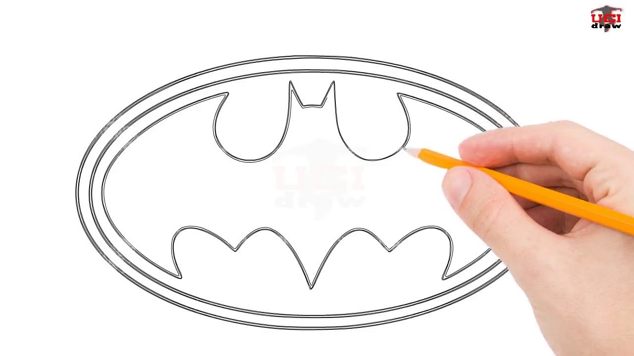 1280x720 How To Draw A Batman Logo Step - Batman Drawing Tutorial