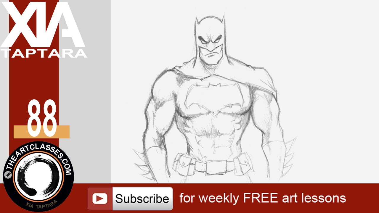 1280x720 How To Draw Batman, Dark Knight - Batman Drawing Tutorial