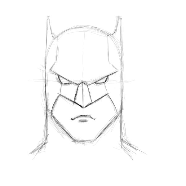 600x600 How To Draw Batman - Batman Drawing Tutorial