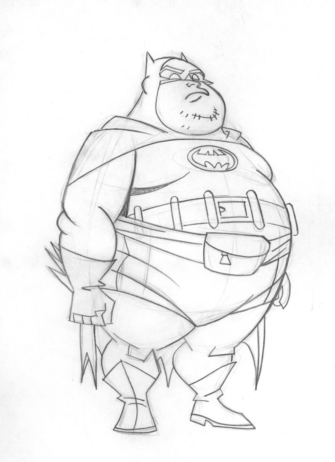 1160x1600 Easy Drawing Of Batman The Batman Sketch For My Uncles Birthday - Batman Easy Drawing