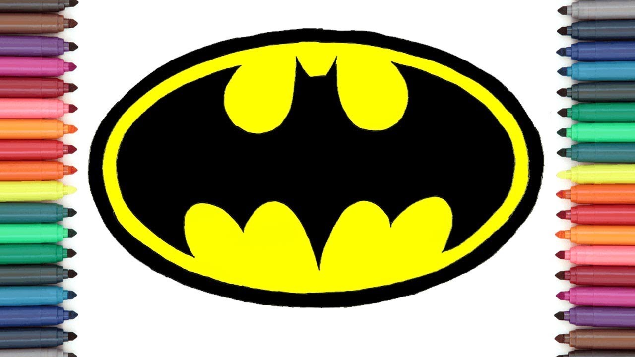 1280x720 How To Draw The Batman Logo Step - Batman Easy Drawing