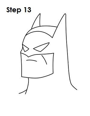 300x388 How To Draw Batman Step How To Draw Things In Batman - Batman Easy Drawing